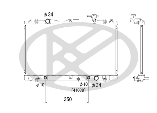Radiator racire motor