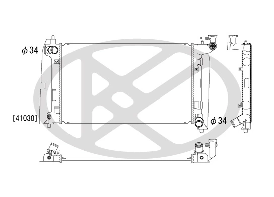 Radiator racire motor
