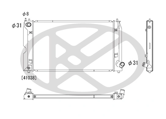 Radiator racire motor