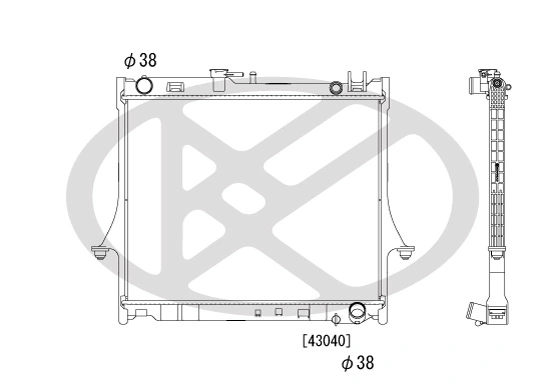 Radiator racire motor