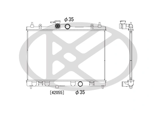 Radiator racire motor
