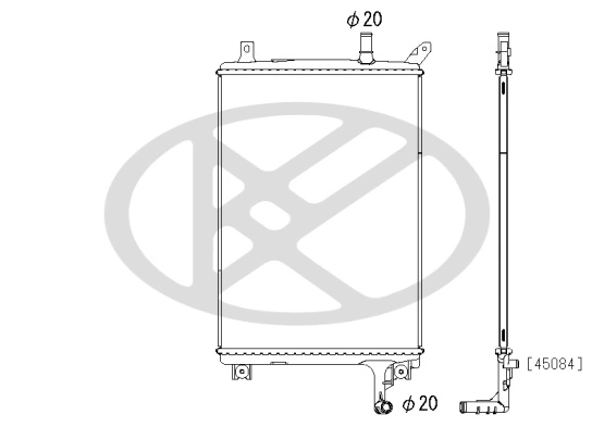 Radiator racire motor