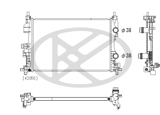 Radiator racire motor