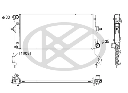 Radiator racire motor