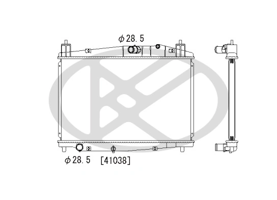 Radiator racire motor