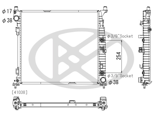 Radiator racire motor