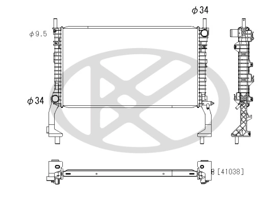 Radiator racire motor