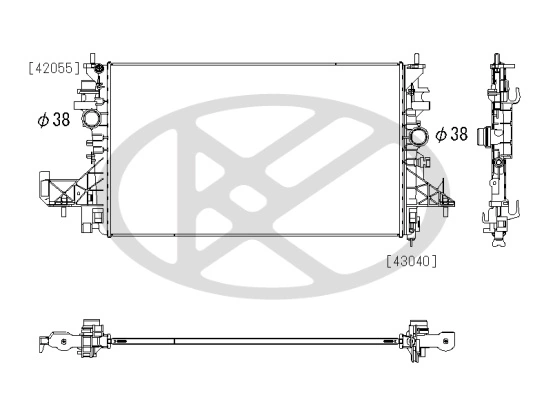 Radiator racire motor