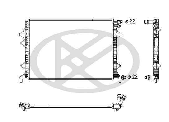 Radiator racire motor