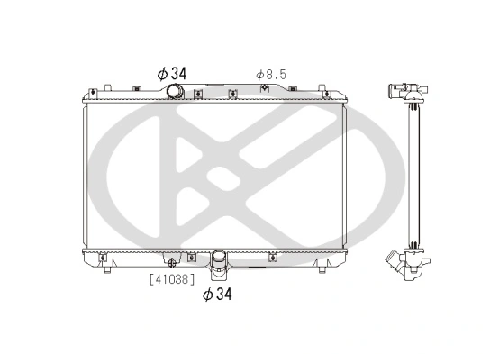 Radiator racire motor