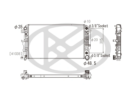 Radiator racire motor