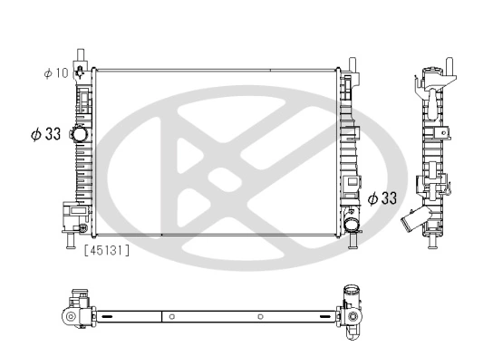 Radiator racire motor