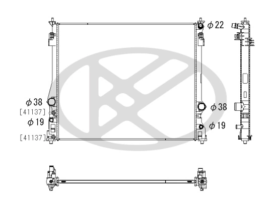 Radiator racire motor