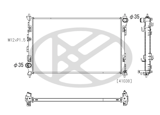 Radiator racire motor