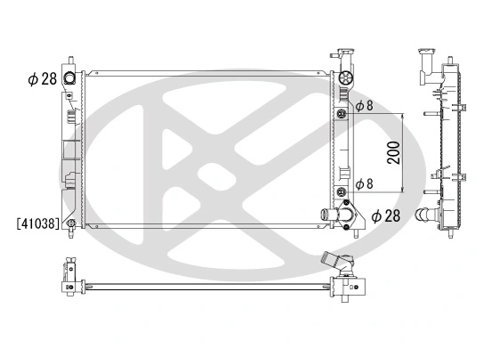 Radiator racire motor