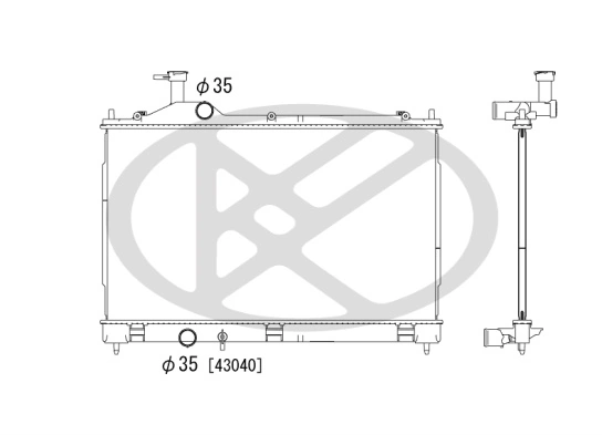 Radiator racire motor