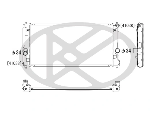 Radiator racire motor