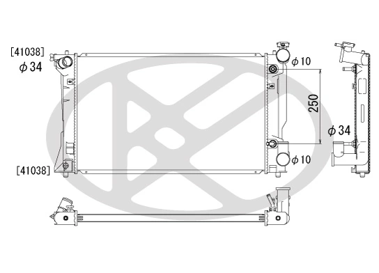 Radiator racire motor