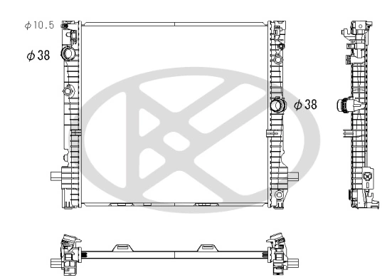 Radiator racire motor