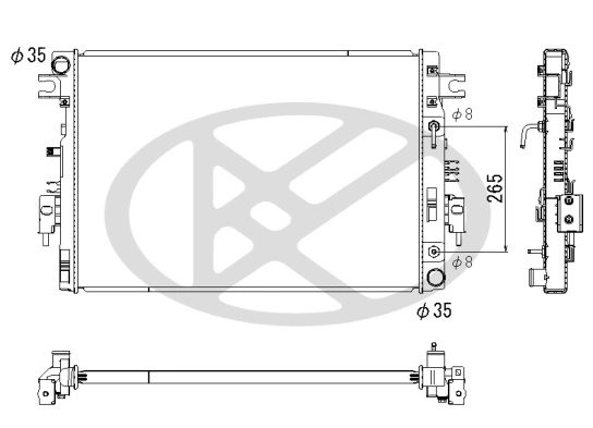 Radiator racire motor