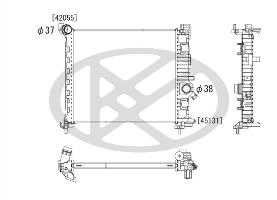Radiator racire motor