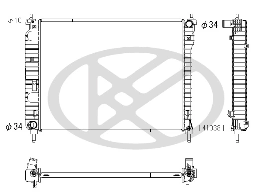 Radiator racire motor