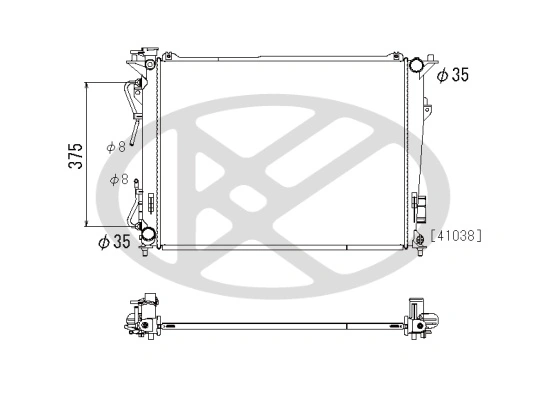 Radiator racire motor
