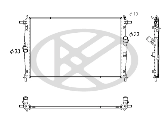 Radiator racire motor