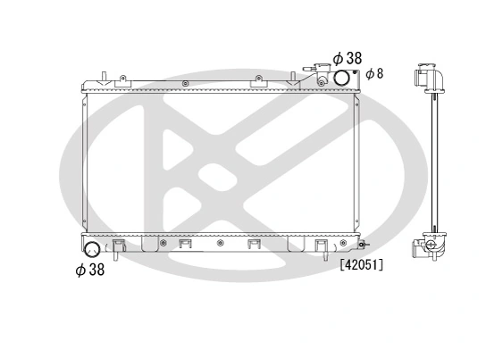 Radiator racire motor
