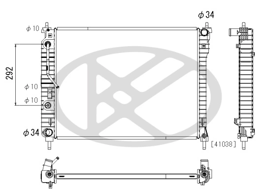 Radiator racire motor