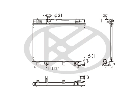 Radiator racire motor
