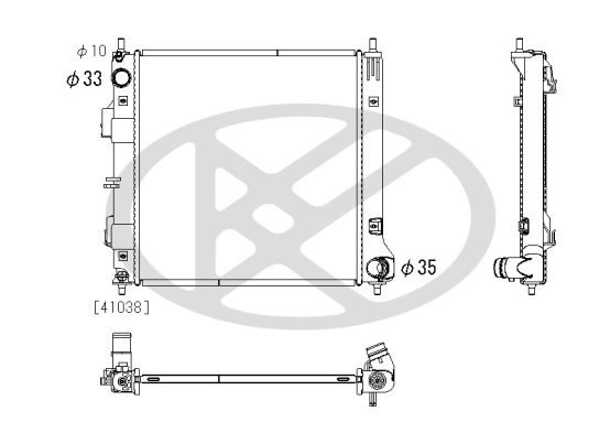 Radiator racire motor