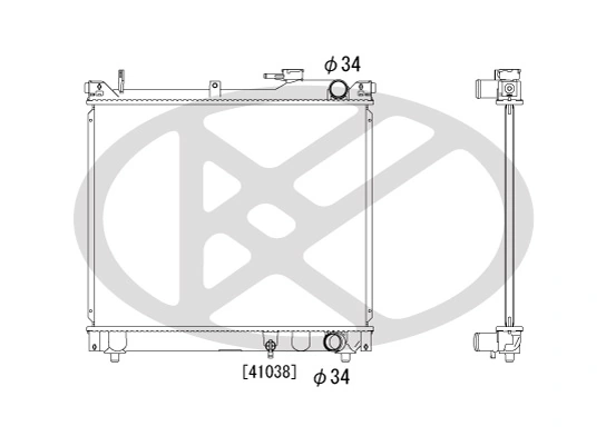 Radiator racire motor
