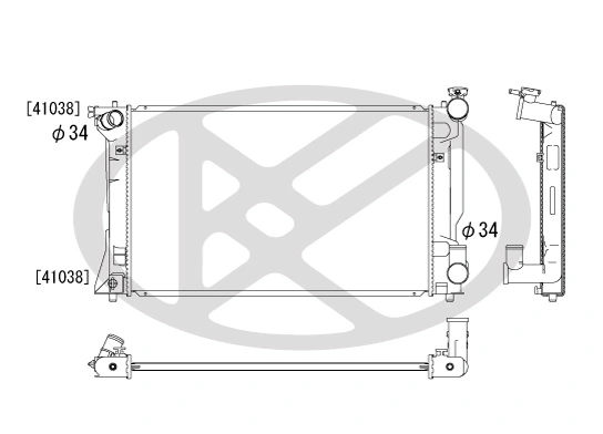Radiator racire motor