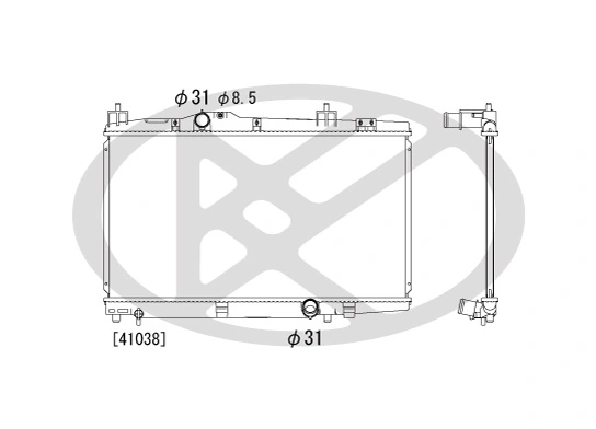 Radiator racire motor