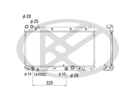 Radiator racire motor