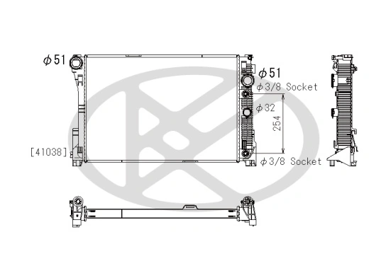 Radiator racire motor