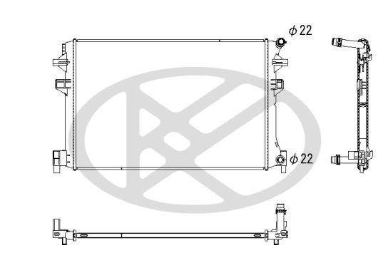 Radiator racire motor