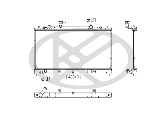 Radiator racire motor
