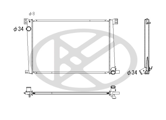 Radiator racire motor