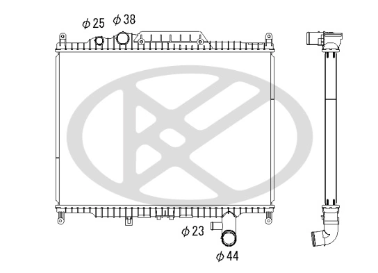 Radiator racire motor