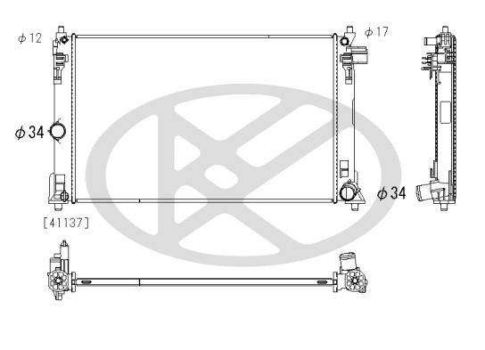 Radiator racire motor