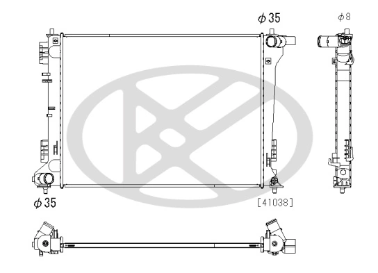 Radiator racire motor