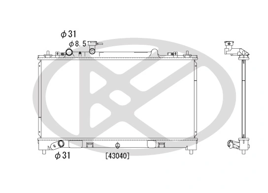 Radiator racire motor