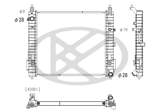 Radiator racire motor