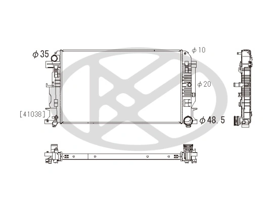 Radiator racire motor