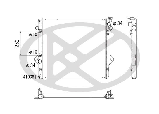 Radiator racire motor