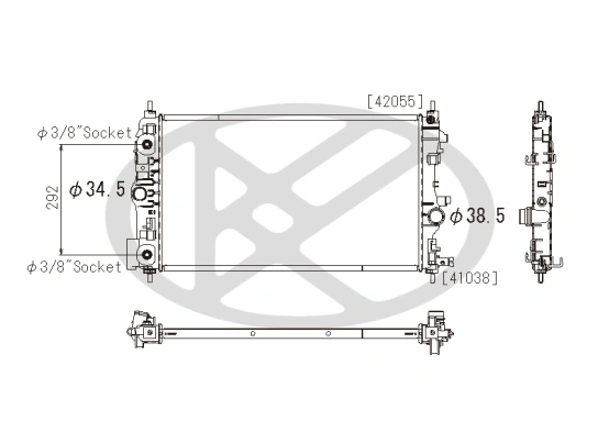 Radiator racire motor