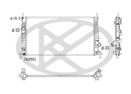 Radiator racire motor