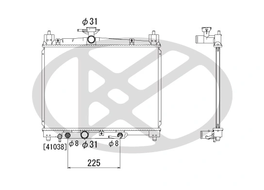 Radiator racire motor